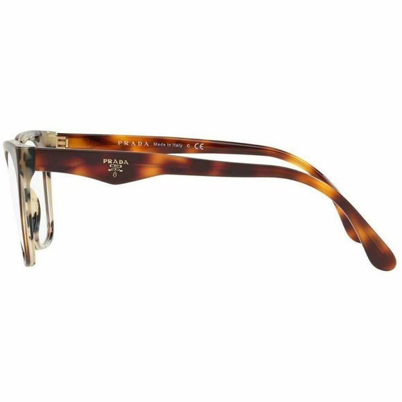 Prada Cat Eye Eyeglasses Havana/White W/De… - Picture 3 of 5
